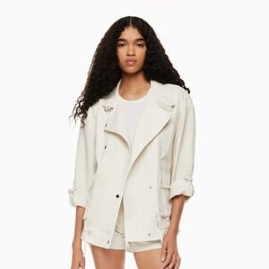 Aritzia Wilfred Free Off-White Oversized Jacket
